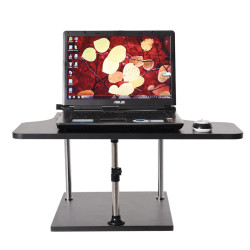 站立式電腦升降支架托站立辦公桌面增高筆電桌上型站著工作可調節