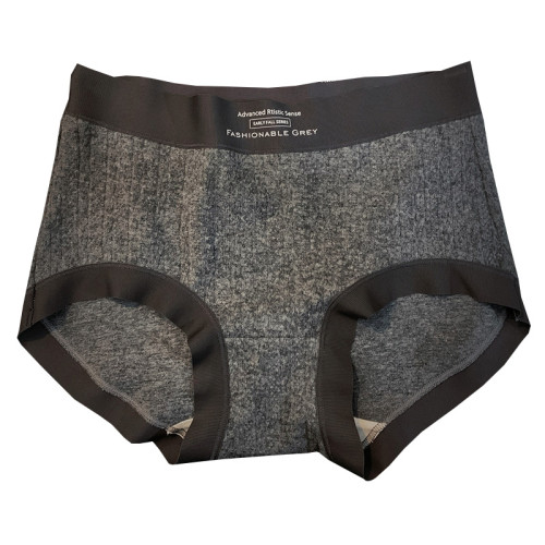 高級灰棉質內褲女2025新舒適中腰7A抗菌襠磨毛親膚透氣無痕三角