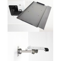 S201短臂旋轉伸縮滑鼠鍵盤托架牆裝側裝式顯示器支架家用懸臂支架