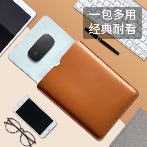 適用於華爲matebookxpro14.2筆電無磁電腦包14s真皮內膽包13s輕薄保護套D14寸 GT14簡約皮套16S