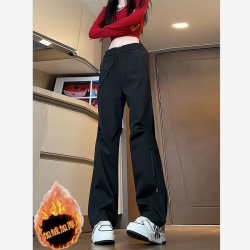 防水防風戶外沖鋒軟殼褲男女加絨加厚登山褲子春秋冬工裝傘兵褲