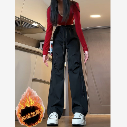 防水防風戶外沖鋒軟殼褲男女加絨加厚登山褲子春秋冬工裝傘兵褲