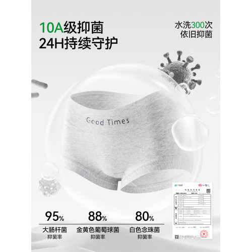 都市麗人平角內褲女士純棉2026新款抗菌加長棉襠無痕大碼四角短褲