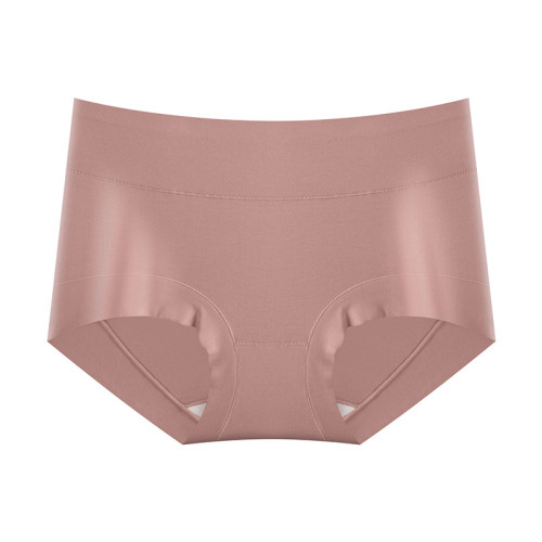 浪莎平角內褲女士純棉中腰桑蠶絲抗菌襠短褲四角無痕安全褲大碼SC