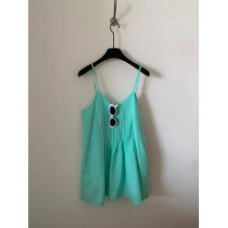 牛X貨 巨炸裂！今年流行爆款歐貨薄荷曼波風綠色背心吊帶女夏季