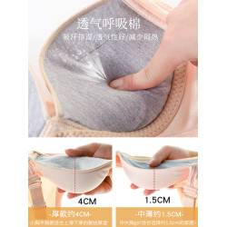 無痕內衣女小胸聚攏平胸專用文胸套裝加厚無鋼圈收副乳調整型胸罩