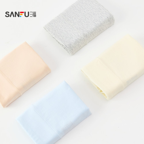 三福女高腰包臀內褲 甜美簡約蕾絲蝴蝶結舒適半平角褲女503541