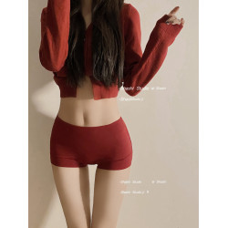 內褲女純棉全棉抗菌棉襠中高腰2025新款女士大碼收腹包臀平角短褲