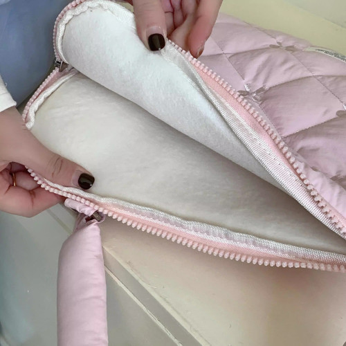 法國Maje Franch筆記型電腦包14寸2026新款韓國ins高顔值適用macbookpro/air13.3寸蝴蝶結單肩包通勤小衆蘋果