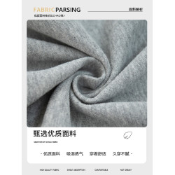 藏青色雙杠運動褲女春秋2024新款寬鬆降落傘兵工裝褲美式濶腿衛褲