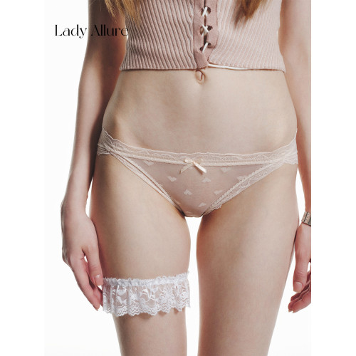 「LA」Doris·心動時刻 | 軟線系列*甜美愛心波點網紗透氣女內褲