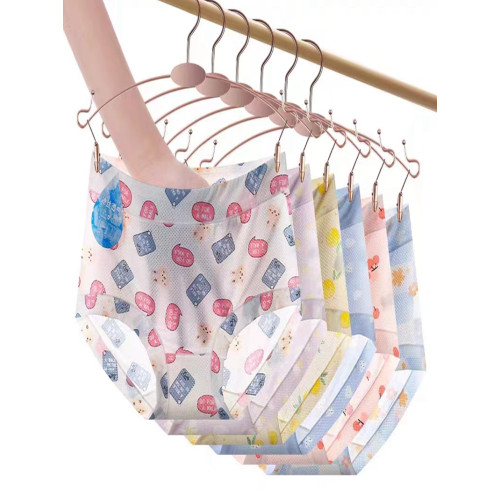 內褲女牛奶絲滑冰絲無痕高腰透氣速乾印花女士包臀蓋肚臍胖MM短褲