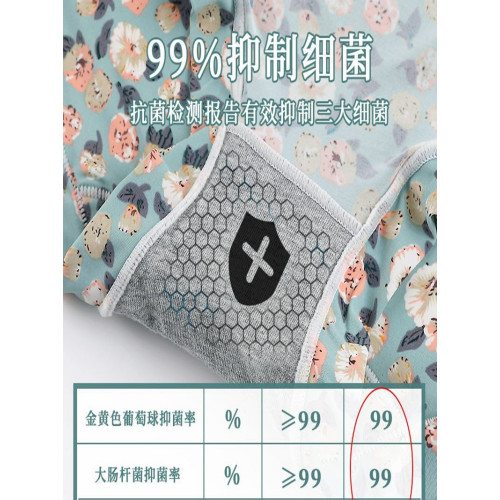 內褲女牛奶絲滑冰絲無痕高腰透氣速乾印花女士包臀蓋肚臍胖MM短褲