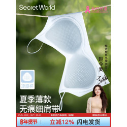 Secret World內衣女無痕舒適薄款無鋼圈小胸聚攏透氣背心式文胸