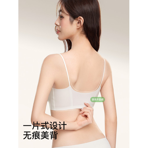 Secret World內衣女無痕舒適薄款無鋼圈小胸聚攏透氣背心式文胸