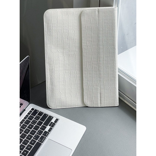 電腦內膽包14寸皮革鱷魚紋適用蘋果筆電MacBookAir/Pro13英寸保護套2024新款M3簡約聯想小新華爲電腦包16女