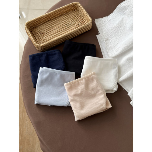 比基尼少女莫代爾棉內褲女生低腰運動健身透氣薄款三角褲白色新款