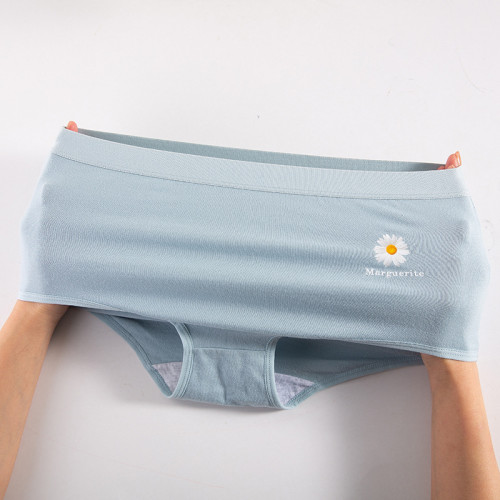 少女內褲純棉抗菌全棉襠高腰發育期胖女孩短褲高初中學生三角褲頭