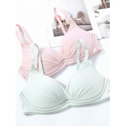 【柔心杯】安莉芳官方奧萊內衣E-BRA光面小胸厚杯聚攏無鋼圈文胸