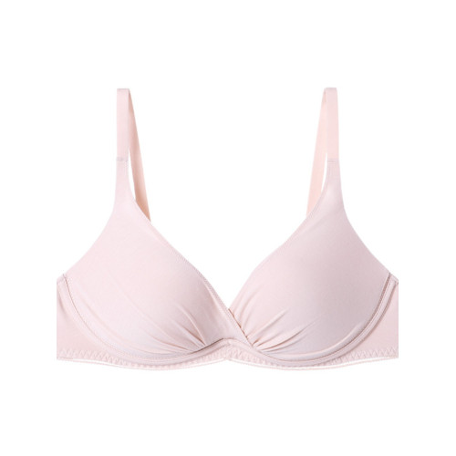 【柔心杯】安莉芳官方奧萊內衣E-BRA光面小胸厚杯聚攏無鋼圈文胸