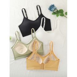 少女內衣文胸學生初中高中生青春期發育運動大童背心一體純棉吊帶