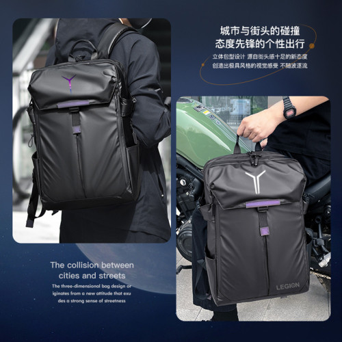 聯想拯救者Y9000p電腦包16寸Y7000雙肩包15.6英寸旅遊機能頭盔防水後後背包大容量騎行男士R9000學生書包2024
