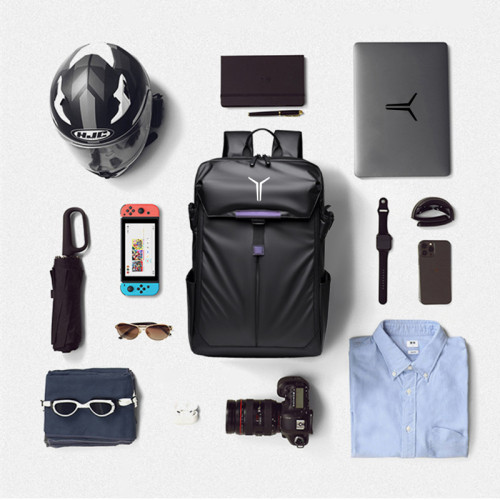 聯想拯救者Y9000p電腦包16寸Y7000雙肩包15.6英寸旅遊機能頭盔防水後後背包大容量騎行男士R9000學生書包2024