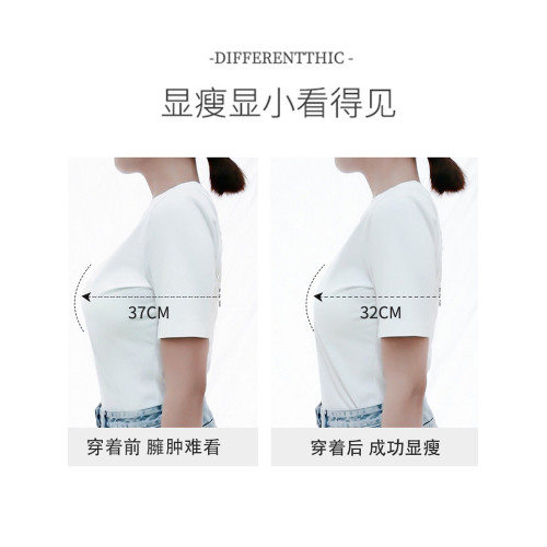 千靈美薄款內衣女大胸顯小聚攏上托文胸大碼收副乳胸罩無鋼圈胖MM