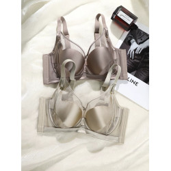 內衣女士大胸顯小瘦調整聚攏夏季薄款軟鋼圈收副乳防下垂文胸胸罩