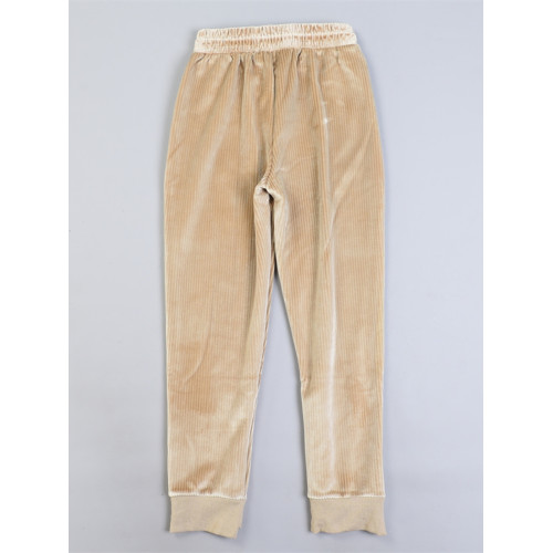 女生金絲條絨休閒褲9.10L80321高腰顯瘦蘿蔔型秋冬加絨束腳長褲子