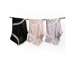 200斤大碼冰絲三角內褲頭高腰薄透氣不卡腿棉襠部不夾屁股胖mm夏