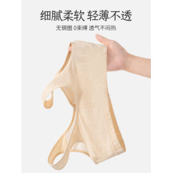 媽媽內衣女全棉大碼前釦文胸無鋼圈中老年人背心式婦女專用胸罩夏