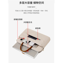 女士筆記型電腦包上班時尚通勤手提包簡約商務公文包適用於戴爾聯想14寸華爲小米蘋果Macbook Air13.3/16英寸