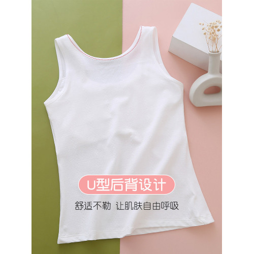 女童12嵗發育期文胸內衣第一階段小背心少女小學生14嵗女孩防凸點