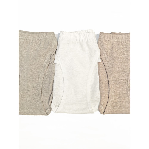 100%漢麻輕薄透氣無底襠縫邊加長襠中低腰三角褲