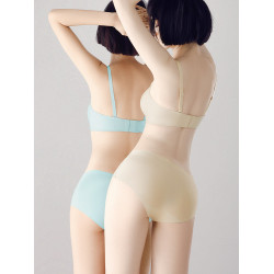 埃茉AIMO 5條裝內褲女無痕冰絲透氣超薄底褲中腰一片式少女三角褲