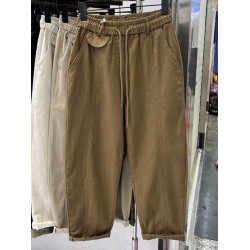 大碼胖MM潮牌寬鬆直筒工裝褲子300斤休閒口袋濶腿褲老爹褲女ins潮