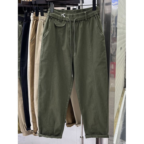 大碼胖MM潮牌寬鬆直筒工裝褲子300斤休閒口袋濶腿褲老爹褲女ins潮