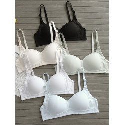 朵梵希調整型無痕內衣女大學生小胸聚攏防下垂秋冬季無鋼圈文胸罩