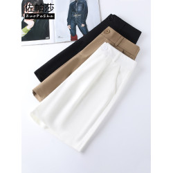 西裝短褲女夏季薄款2026新款高腰寬鬆四分濶腿褲休閒直筒五分中褲