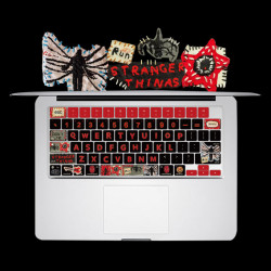 適用MacBook矽膠m2鍵盤膜pro13保護air蘋果筆電3電腦m4怪奇物語