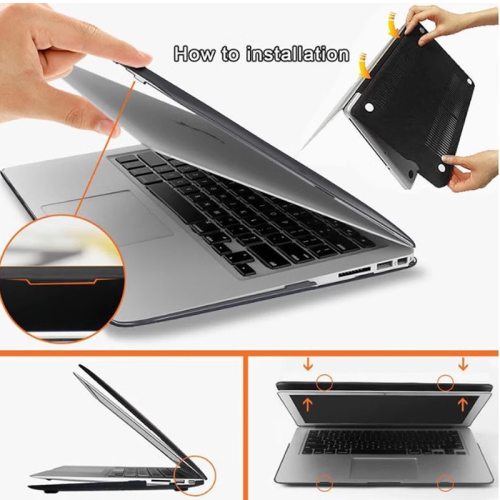 適用Apple蘋果Macbook Air Pro 13 14 15 16 Case Cover保護殼套Macbook Air M4 Pro M1 M2 M3 Laptop Case