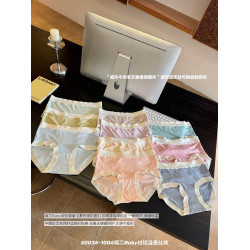 100A暖芯Baby絨恒溫蠶絲褲5003內褲女生抗菌無痕中腰女士三角短褲