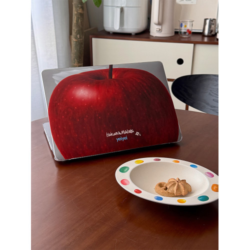 大蘋果hakunamatata夢想成真 蘋果筆電macbook電腦保護殼 全包殼水晶透明pc材質