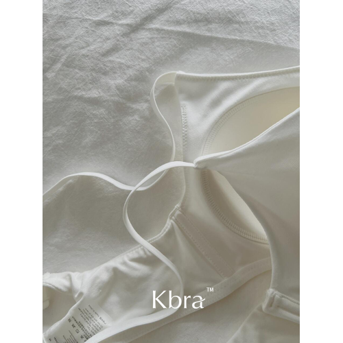 Kbra莫代爾圓圓胸一片式無痕內衣女夏薄款小胸聚攏防下垂透氣文胸