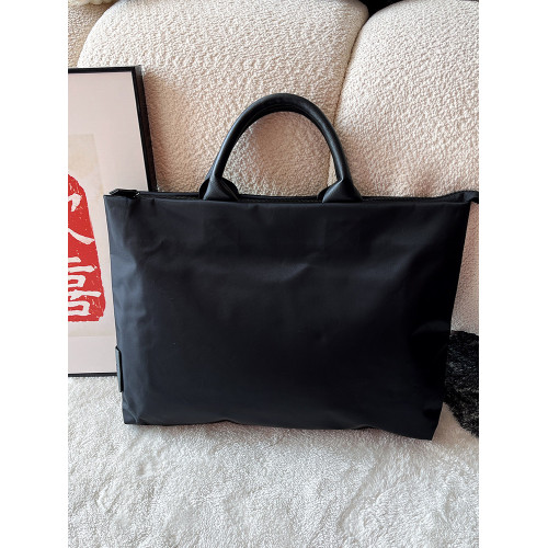 高級感商務公文式簡約手提筆記型電腦包通勤文件包小衆設計防水收納包