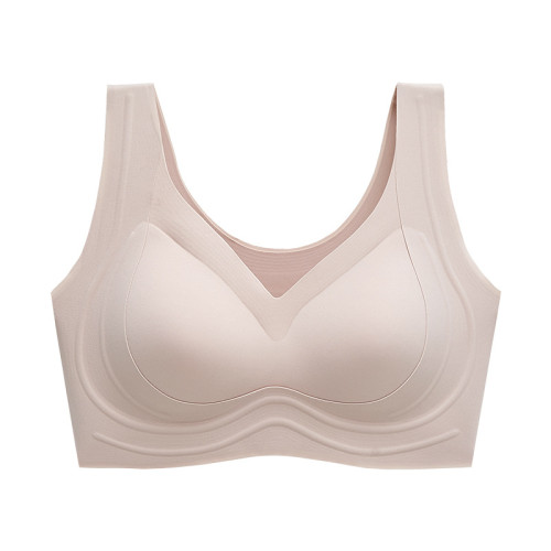 無痕內衣女大胸顯小胸聚攏薄款提拉調整型收副乳防下垂運動文胸罩