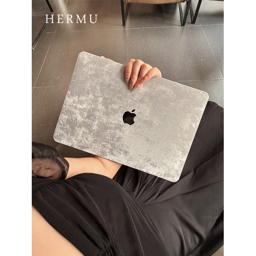 禾沐2025款M5pro銀色13寸macbookair保護殼M4皮質M1軟14寸保護套適用蘋果電腦殼m3透明15筆電m2外殼mac16寸