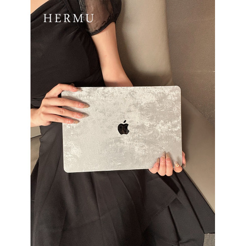 禾沐2025款M5pro銀色13寸macbookair保護殼M4皮質M1軟14寸保護套適用蘋果電腦殼m3透明15筆電m2外殼mac16寸