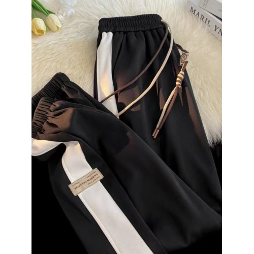 春夏大碼寬鬆顯瘦胖mm2-300斤男女休閒褲學生簡約高腰束腳哈倫褲